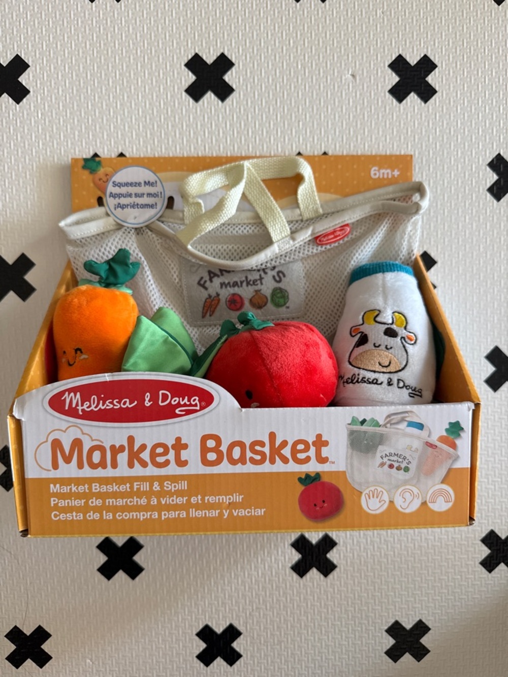 Melissa & Doug baby Market Basket fill & spill 6m+